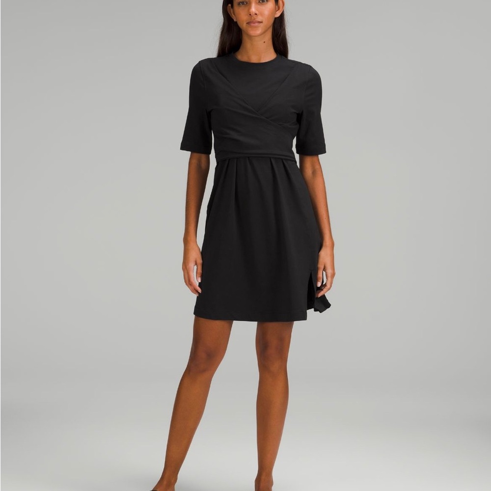 Lululemon Cotton Wrap Front t-shirt dress